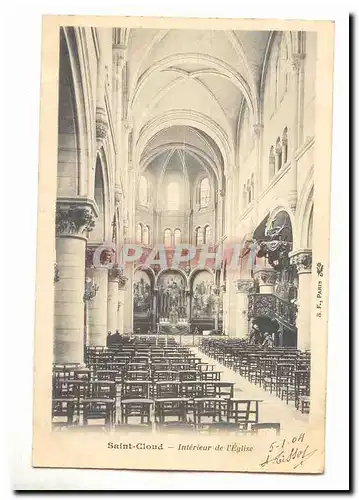 Saint Cloud Cartes postales Interieur de l&#39eglise
