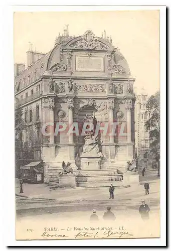 paris (5eme) Ansichtskarte AK La fontaine Saint Michel