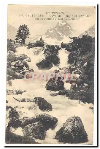 Cauterets Ansichtskarte AK Gave de Lutour et l&#39Ardiden sur la route du lac d&#39Estom