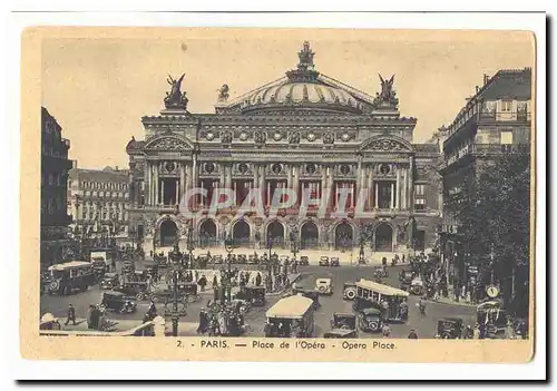 Paris (9eme) Ansichtskarte AK Place de l&#39opera