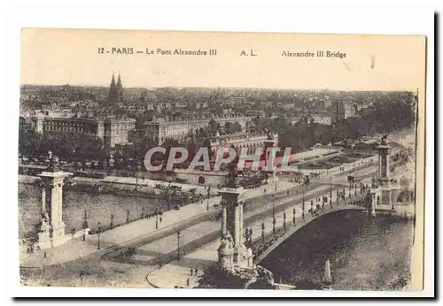 Paris (8eme) Ansichtskarte AK Le pont Alexandre III