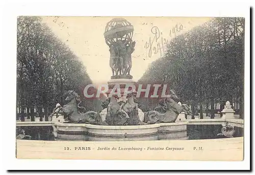 Paris (6eme) Ansichtskarte AK Jardin du Luxembourg Fotnaine CArpeaux