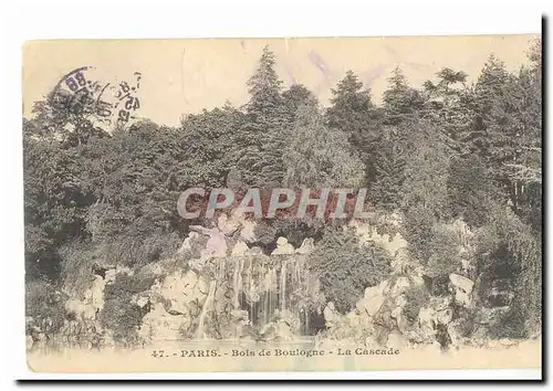 Paris (16eme) Cartes postales Bois de Boulogne La cascade