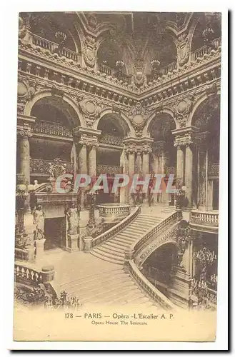 Paris (9eme) Ansichtskarte AK L&#39opera L&#39escalier