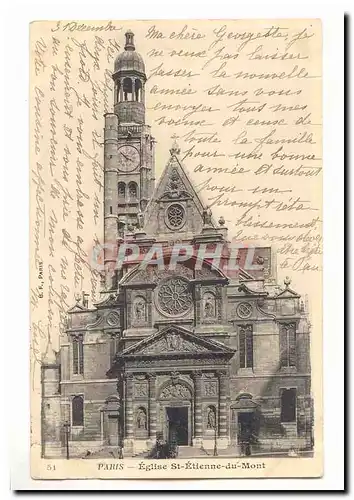 Paris (1er) Cartes postales Eglise St Etienne du Mont