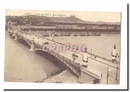 Lyon Ansichtskarte AK Pont du Midi et Quai Gailleton