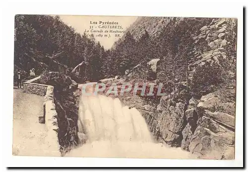 Cauterets Ansichtskarte AK La cascade de Maubourat (alt 1089m)