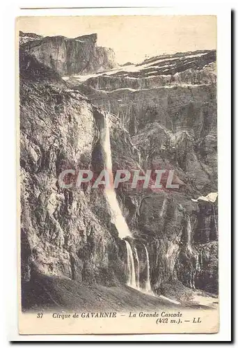 Cirque de Gavarnie Ansichtskarte AK La grande cascade (422m)