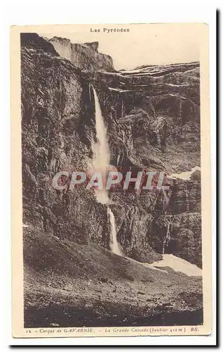 Cirque de Gavarnie Ansichtskarte AK La grande cascade (422m)