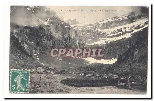 Gavarnie Cartes postales Le cirque et les cascades