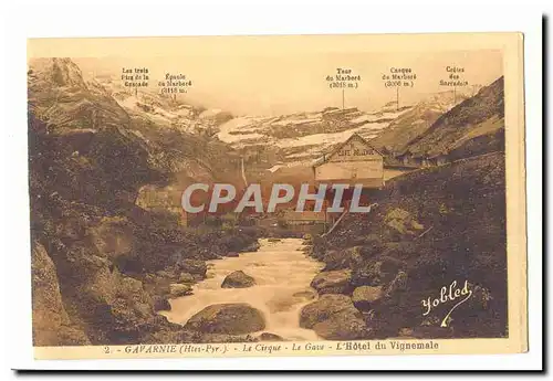 Gavarnie Cartes postales le cirque Le Gave L&#39hotel du vignemale