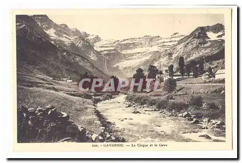 Gavarnie Cartes postales Le cirque et le Gave