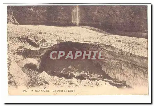 Gavarnie Cartes postales Un pont de neige