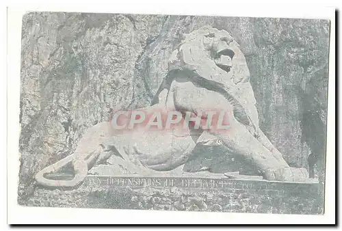 Belfort Cartes postales Lion