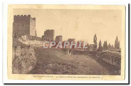 Turquie Turkey Constantinople Ansichtskarte AK La grande muraille terrestre de Byzance
