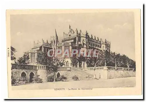 Djibouti Cartes postales Le palais du gouverneur