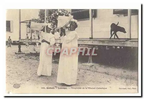 Gabon Cartes postales Loango Neophytes de la mission catholique