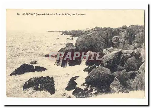 Le CRoisic Cartes postales La grande cote les rochers