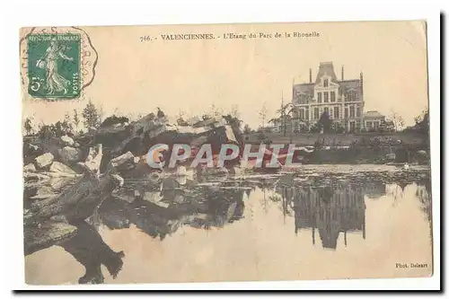 Valenciennes Cartes postales L&#39etang du parc de la Rhonelle