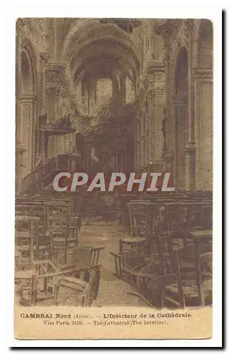 Cambrai Nord Cartes postales L&#39interieur de la cathedrale