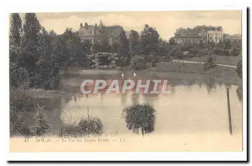 Douai Cartes postales Le lac au jardin public