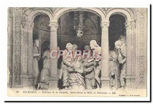 Solesmes Cartes postales Interieur de la chapelle Notre DAme la Belle la Pamoison