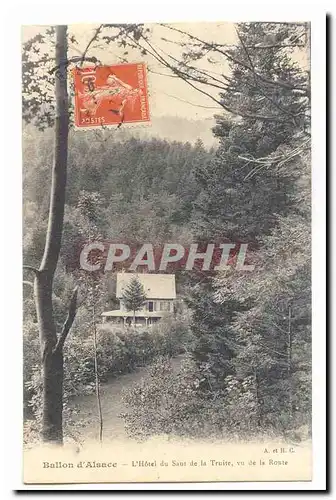 Ballon d'Alsace Cartes postales l'hotel du saut de la TRuite vu de la Route