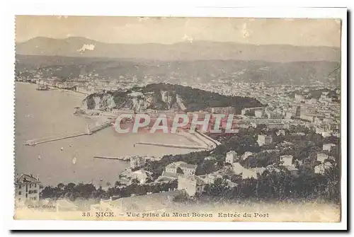 Nice Cartes postales Vue prise du Mont Boron Entree du port