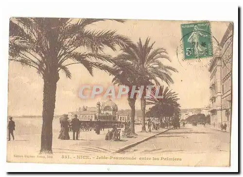 Nice Cartes postales Jetee Promenade entre les palmiers