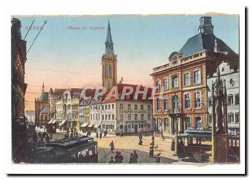 Duren Cartes postales Place du marche (animee)