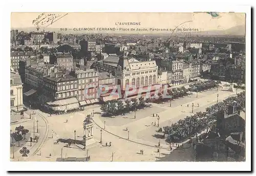 Clermont Ferrand Cartes postales Place de Jaude Panorama sur les Galeres