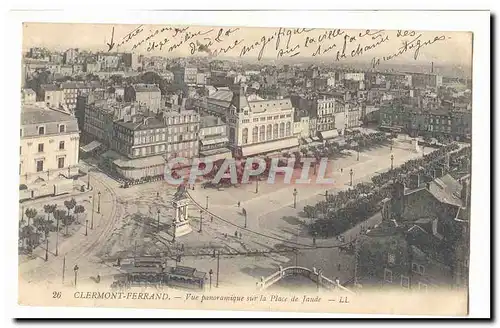 Clermont Ferrand Cartes postales Vue panoramique sur la place de Jaude