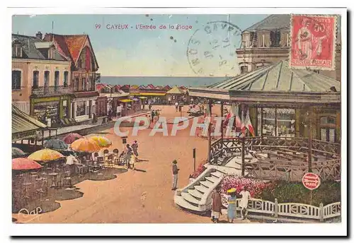 Cayeux Cartes postales L&#39entree de la plage