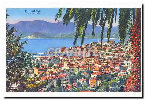 Cannes Cartes postales Vue generale