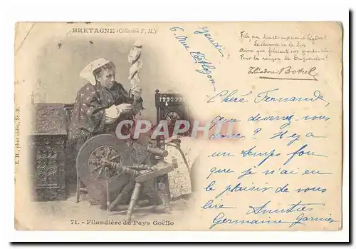 Filandieres du Pays Goello Cartes postales Bretagne (folklore coiffe costume)