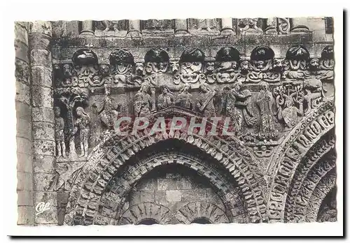 Poitiers Cartes postales moderne Eglise Notre DAme la grande Voussure de la facade