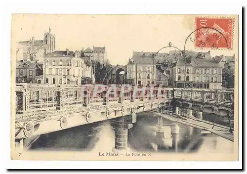 Le Mans Cartes postales Le pont en X