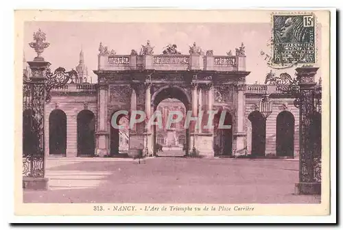 Nancy Cartes postales L&#39arc de Triomphe vu de la Place Carriere