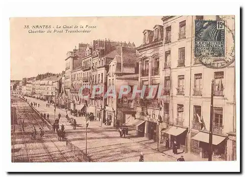 Nantes Cartes postales Le quai de la Fosse Quartier du pont transbordeur