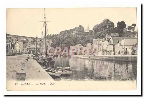 Dinan Cartes postales Le port (bateau)