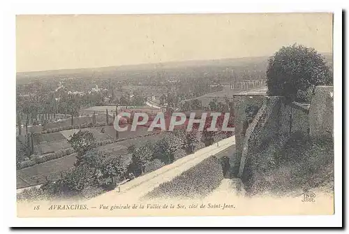 Avranches Cartes postales Vue generale de la Vallee de la See cote Saint Jean