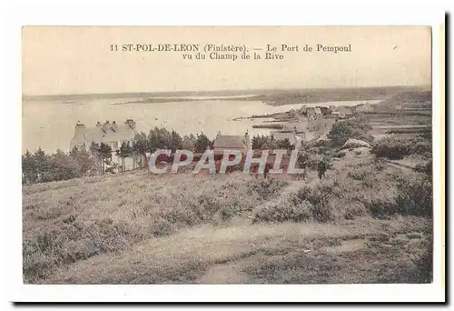 St Pol de Leon Cartes postales le port de Pempoul vu du champ de la Rive