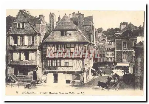 Morlaix Cartes postales Vieilles maisons Place des halles