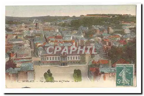 Morlaix Cartes postales Vue generale prise du viaduc