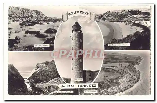 Ansichtskarte AK Souvenir de Cap Gris Nez (phare lighthouse)