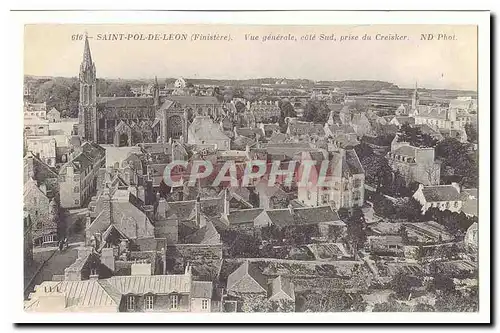 Saint Pol de Leon Cartes postales Vue generale cote Sud prise du Creisker