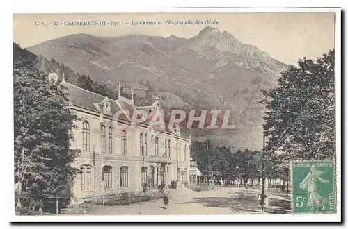 Cauterets Cartes postales Le casino et l&#39esplanade des oeufs