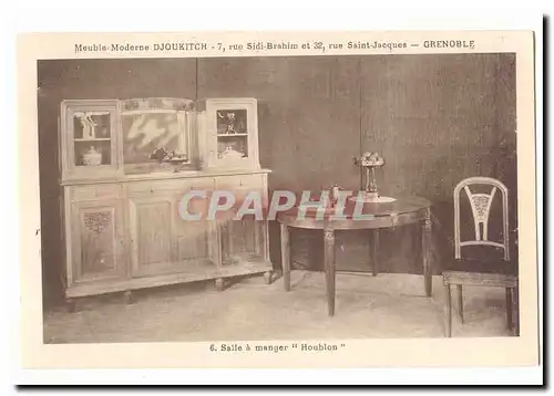 Grenoble Cartes postales Meuble Moderne Djoukitch 7 rue Sidi Brahim et 32 rue Saint Jacques SAlle a manger Houbl