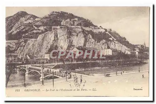 Grenoble Cartes postales Le pont de l&#39esplanade et les forts