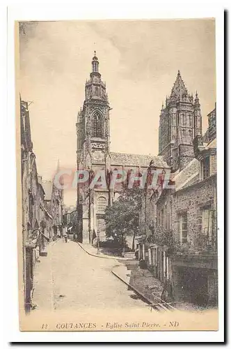 Coutances Ansichtskarte AK Eglise Saint Pierre